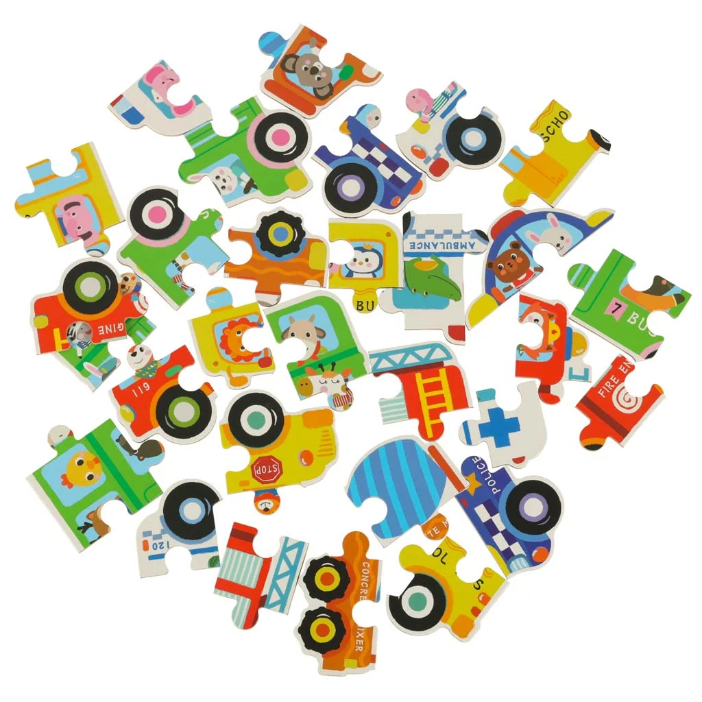 MG Fun Set puzzle dopravné vozidlá, 6 vzorov