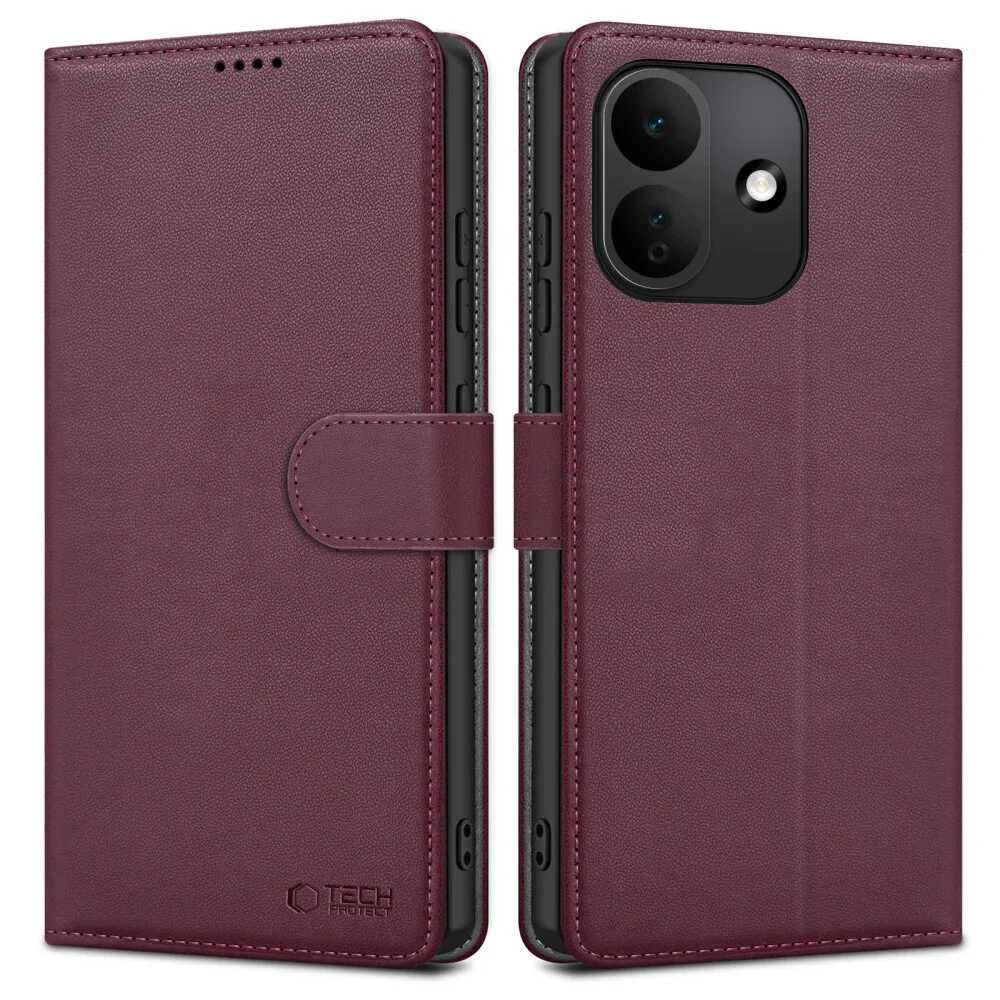 Tech-Protect Wallet knižkové puzdro na Xiaomi Redmi Note 17 Pro 5G, mulberry