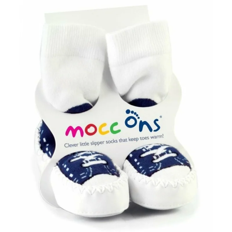 Mocc Ons detské capáčky Sneakers Navy 6–12 mesiacov
