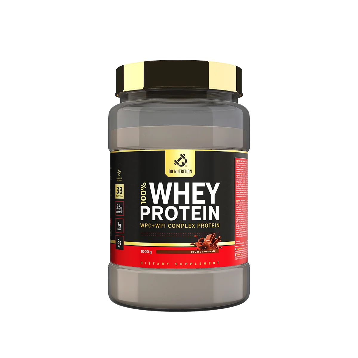 100% Whey Performance Complex Dvojitá čokoláda 1000 g