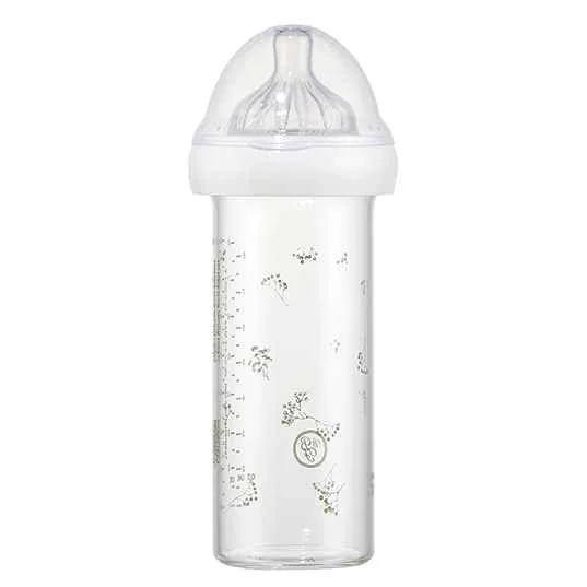 LE BIBERON FRANCAIS Dojčenská fľaša GYPSOPHILE Green, 240 ml, 0+m 1×240 ml, dojčenská fľaša
