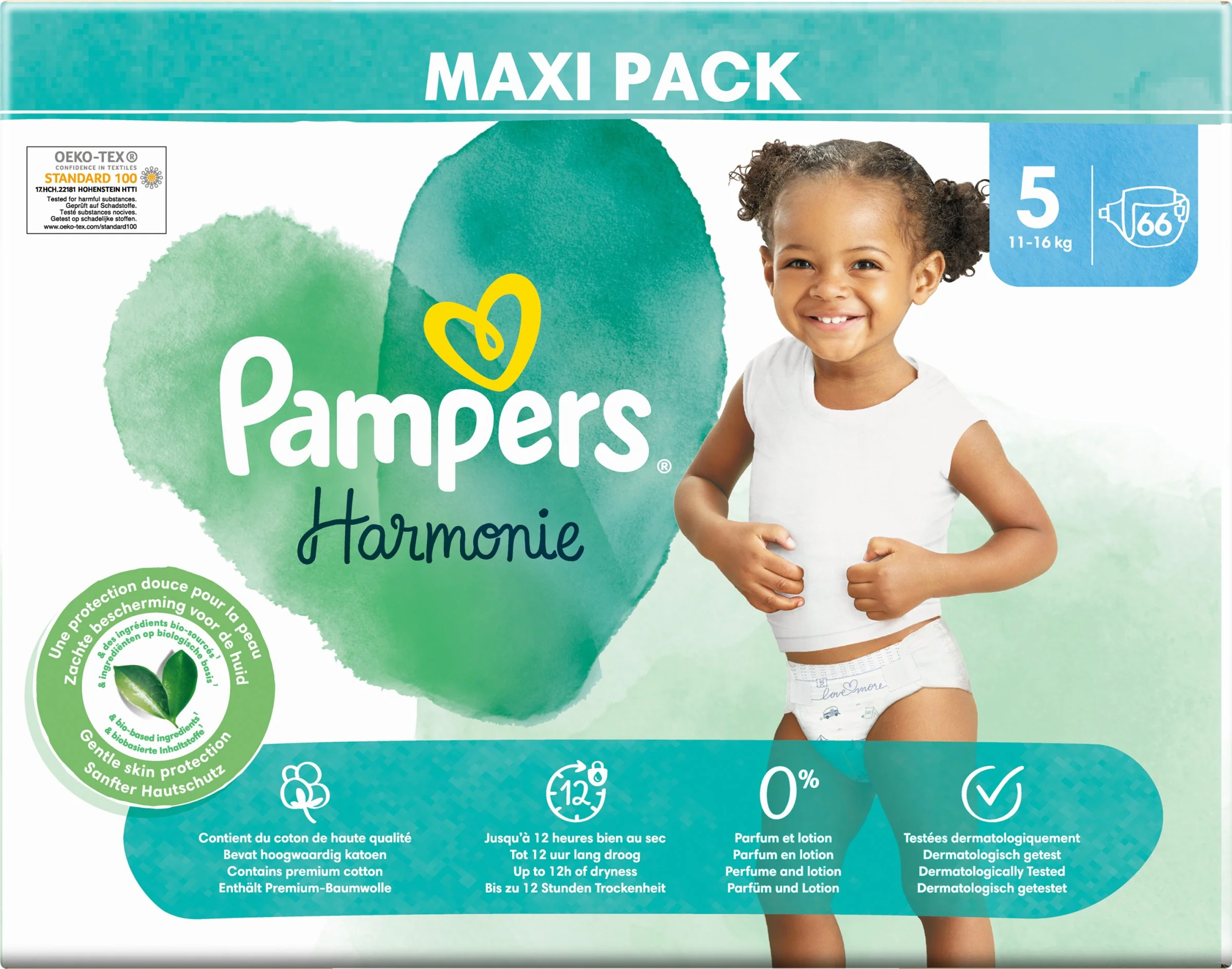 Pampers Harmonie MP S5 66ks (11-16kg) 1×66 ks plienky