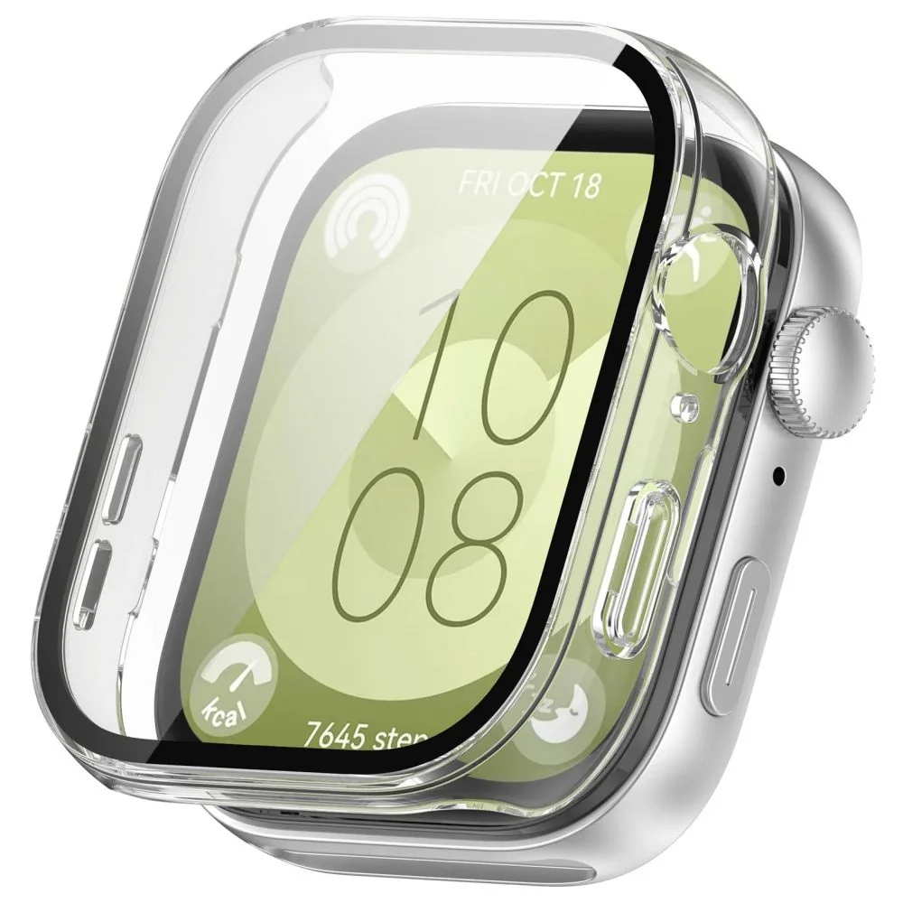 Tech-Protect Defense 360 puzdro so sklom na Huawei Watch Fit 3, priesvitné itné