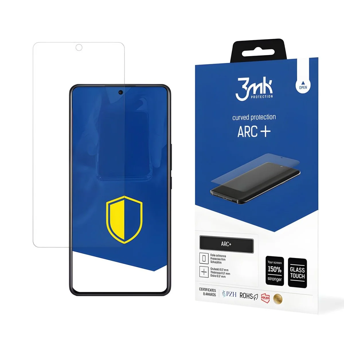Arc+ ochranná fólia pre Xiaomi 12S Ultra 1 x 3mk ARC+™, 0,17 mm