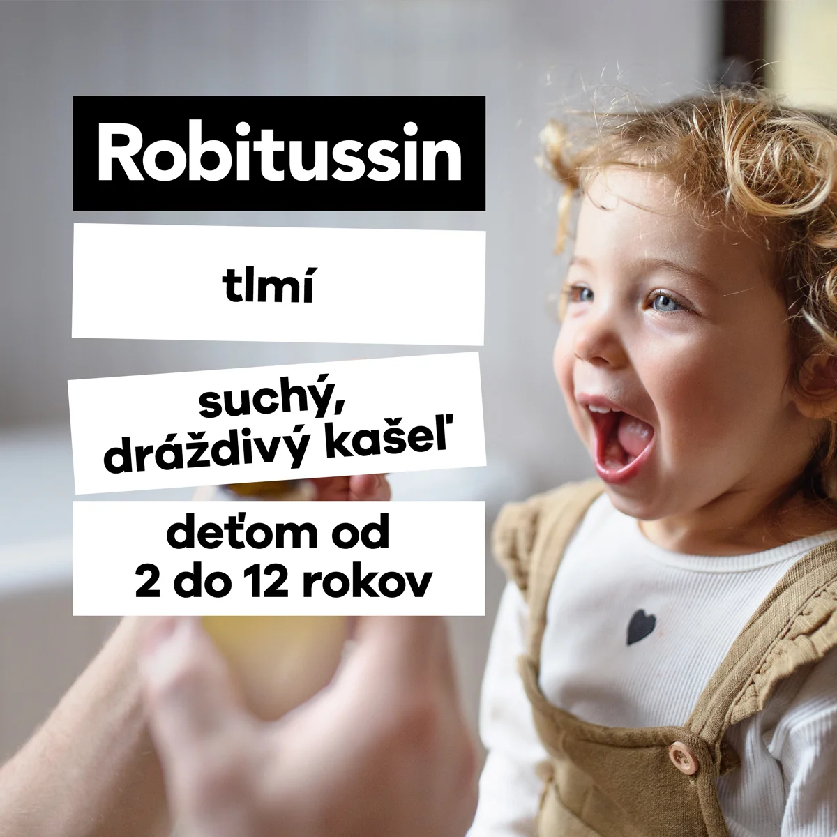 Robitussin Junior sirup 1x100 ml, sirup pre deti na suchý kašeľ