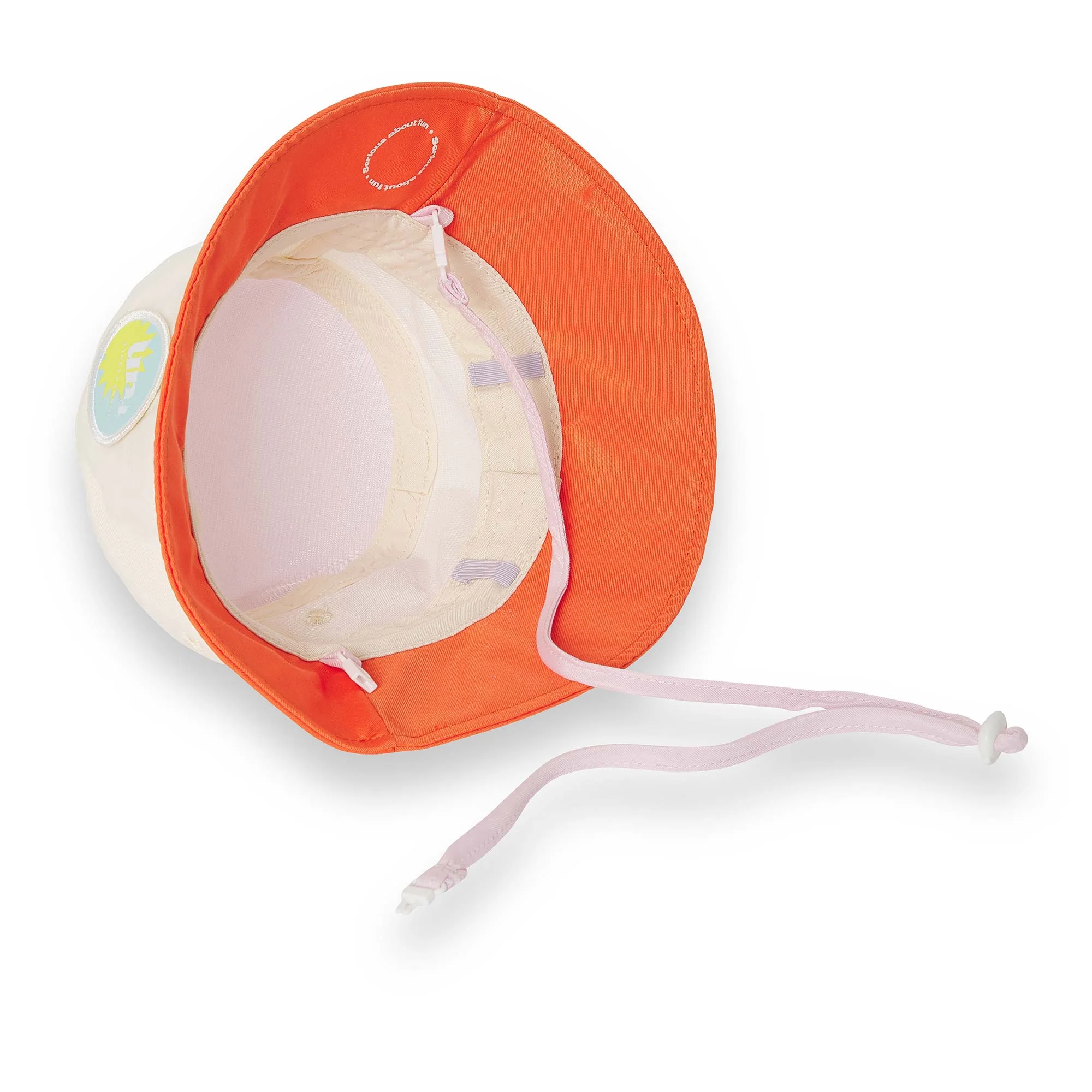 KiETLA VIBE klobúčik s UV ochranou - Orange 46 - 49 cm