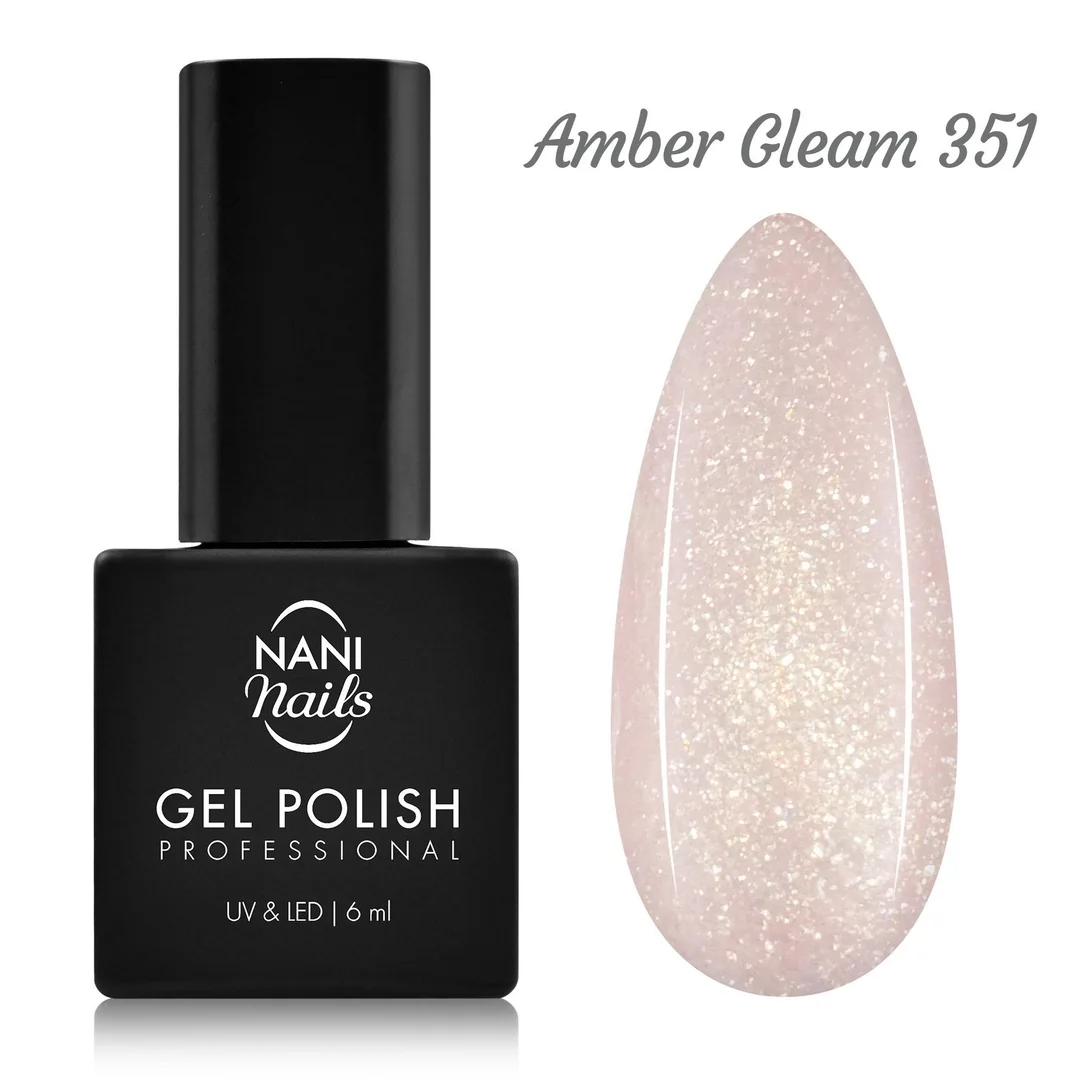 Gél lak – Amber Gleam 6 ml, UV/LED gél lak