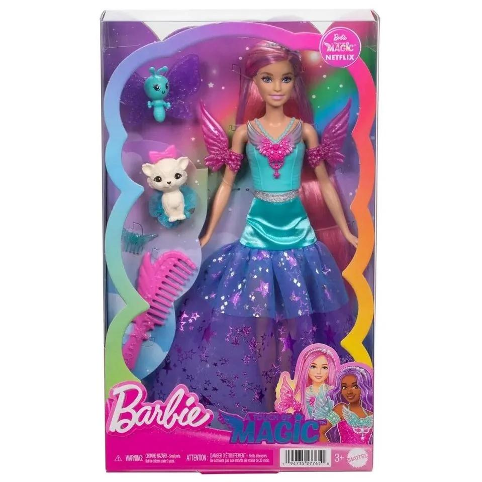 Mattel Barbie a dotyk kúzla bábika Malibu s 2 miláčikmi