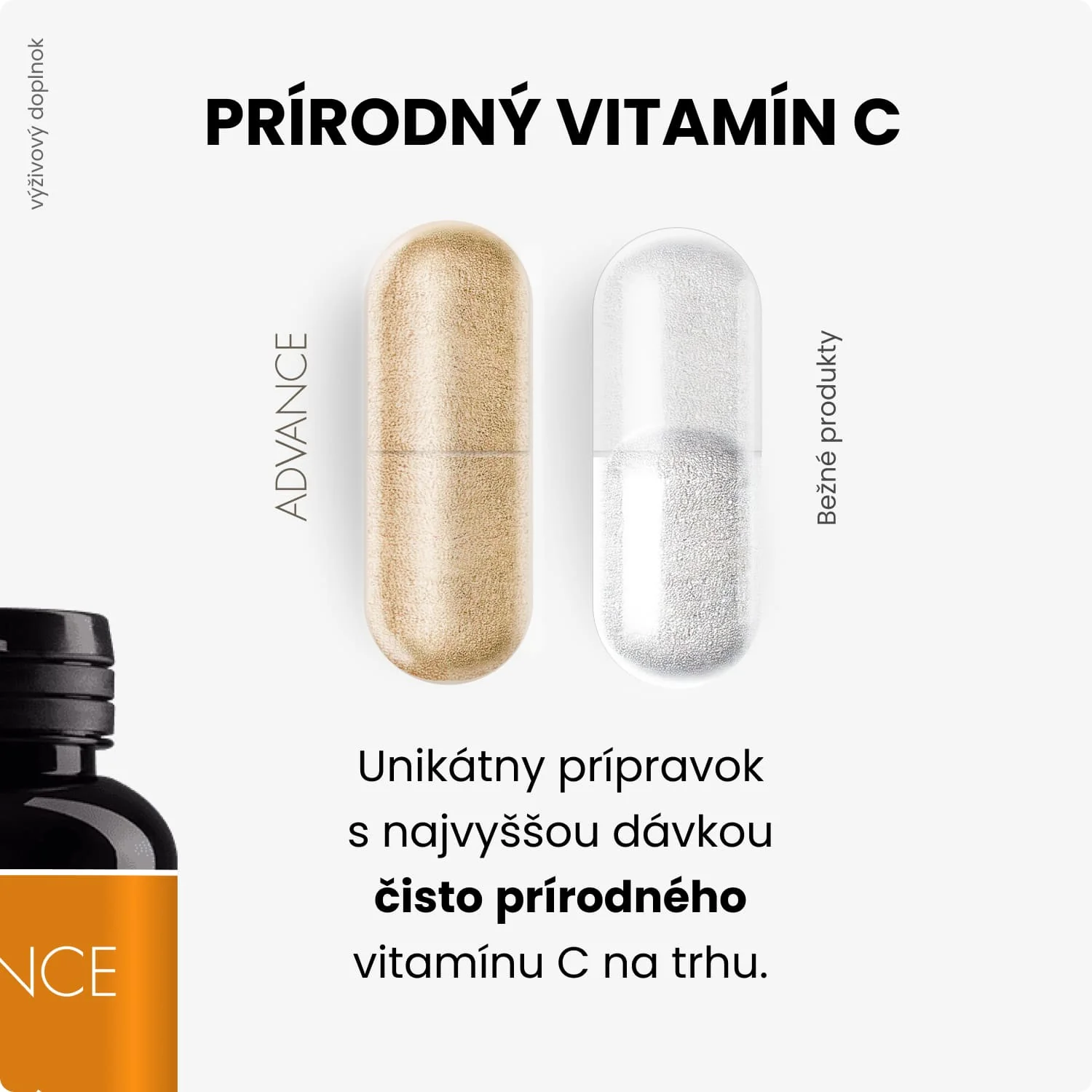 ADVANCE VitaCé 60 kapsúl - prírodný vitamín C 1×60 cps, výživový doplnok