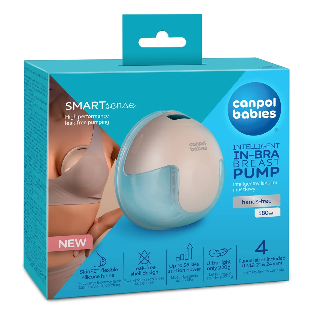 Canpol babies Elektrická odsávačka materského mlieka do podprsenky SmartSense 1 ks