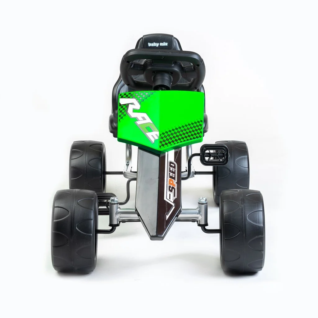 Detská šliapacia motokára Go-kart Speedy zelená