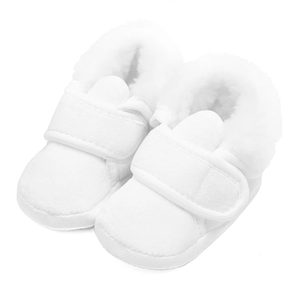 Dojčenské zimné semiškové capačky ku krstu New Baby 0-3 m