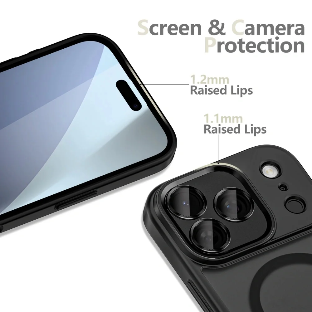 Tech-Protect MagCam MagSafe kryt na iPhone 17 Pro Max, čierny