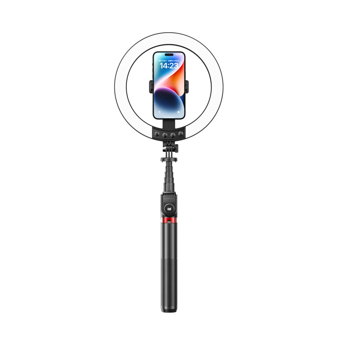 Blavec Aura Pro RGB Selfie kruhové LED svetlo + statív 2.3m, čierne