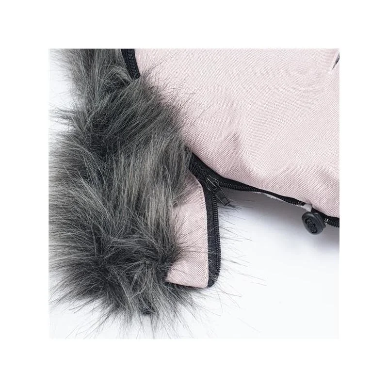 Detsky fusak NEW BABY s kožušinou dusty pink , 20C53966