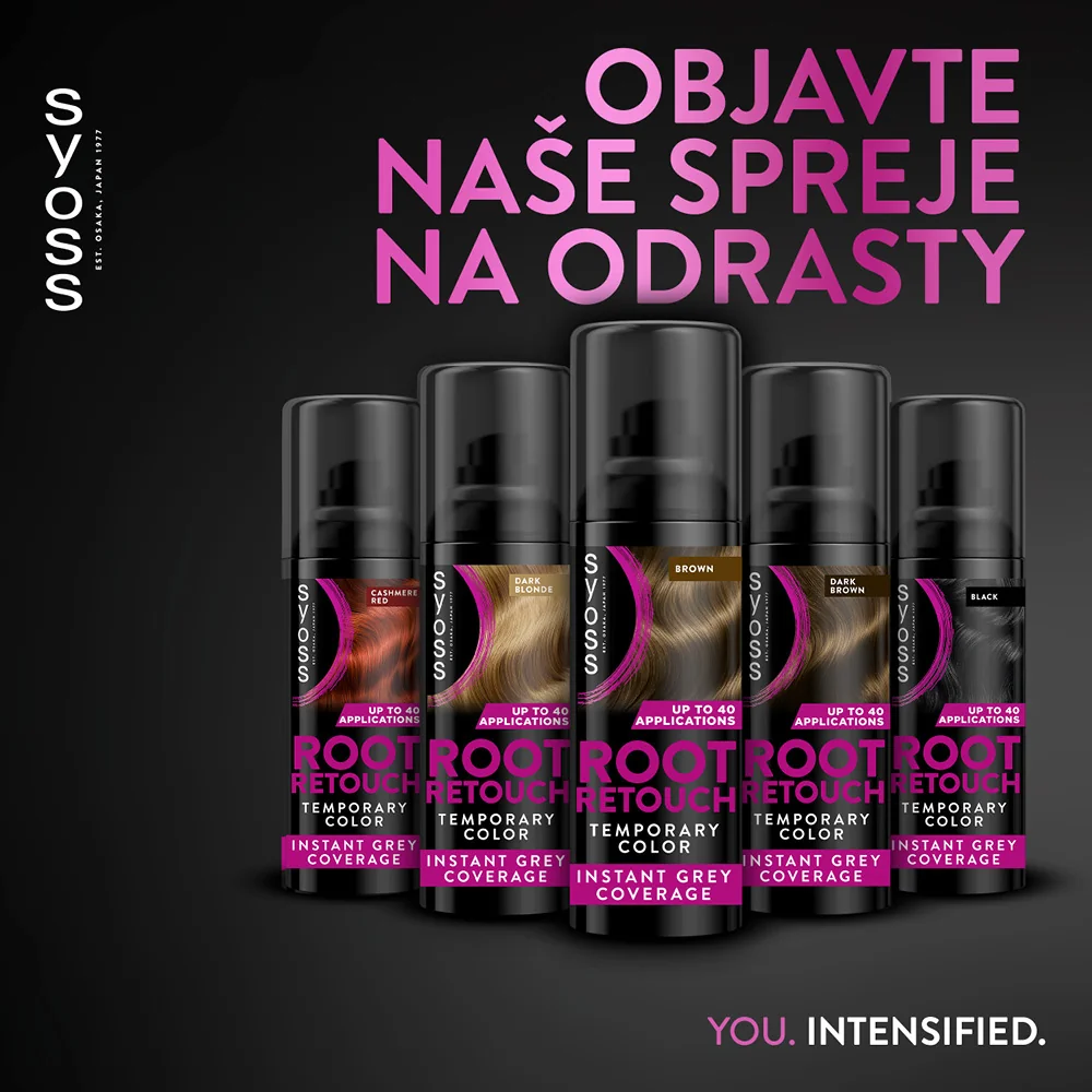 Syoss Root Retouch sprej na odrasty Hnedý 1×1 ks, sprej na odrasty