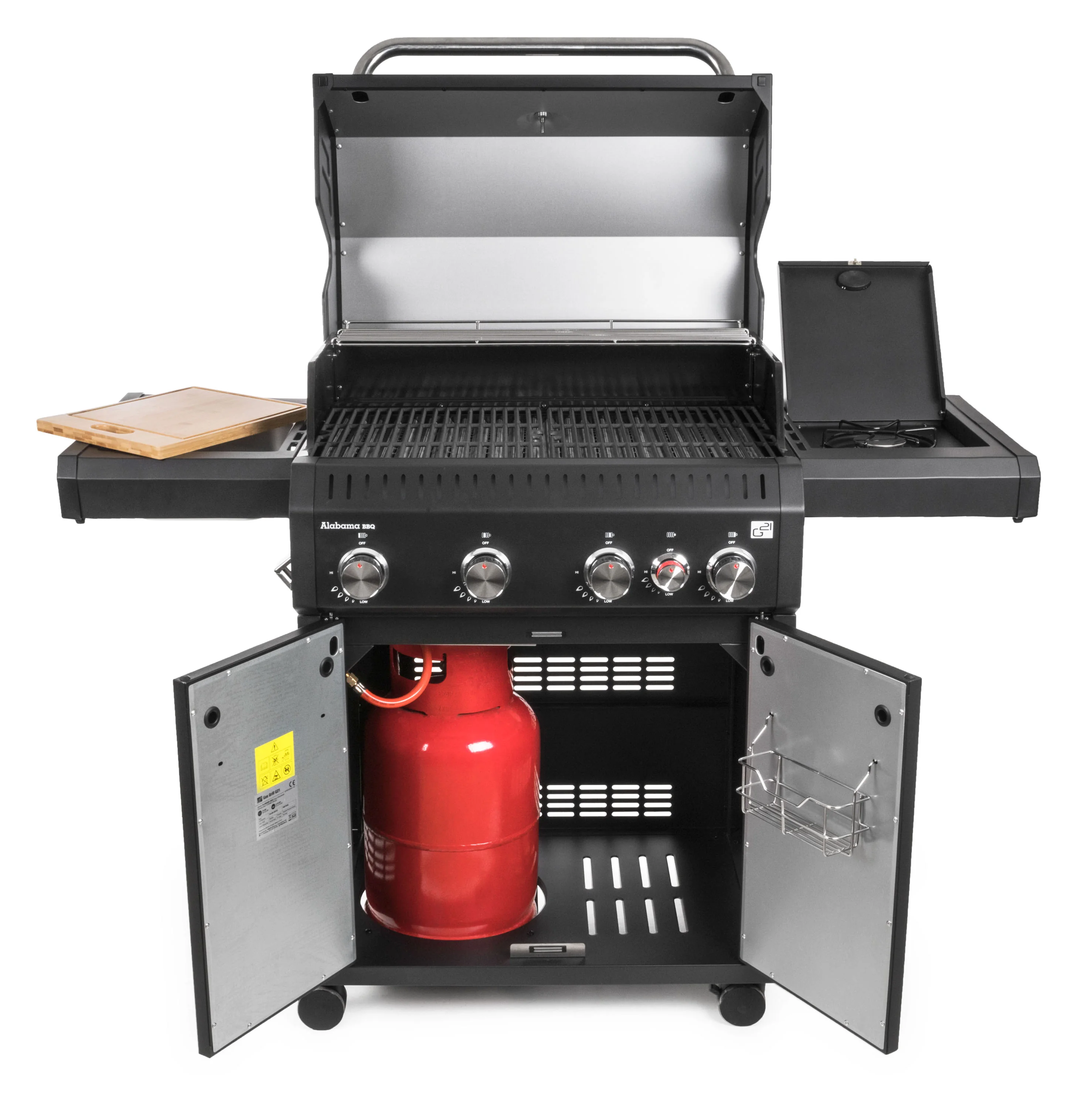 Plynový gril G21 Alabama Black BBQ Premium Line GAH-BBQ4ALAB-BL
