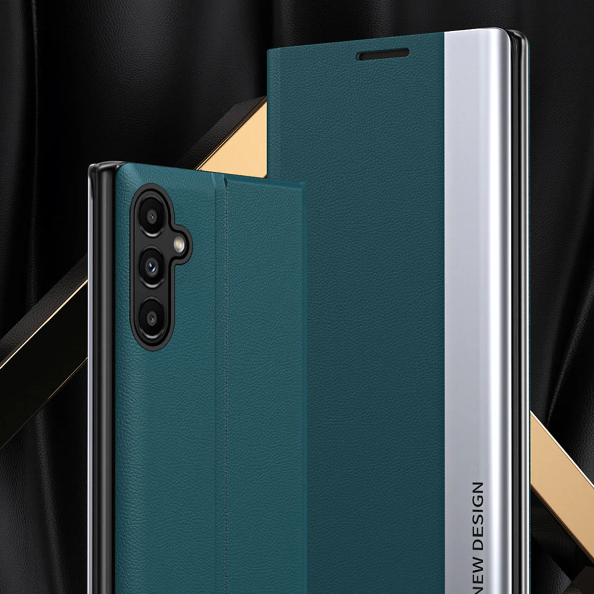 MG Sleep Case knižkové puzdro na Samsung Galaxy A13, čierne