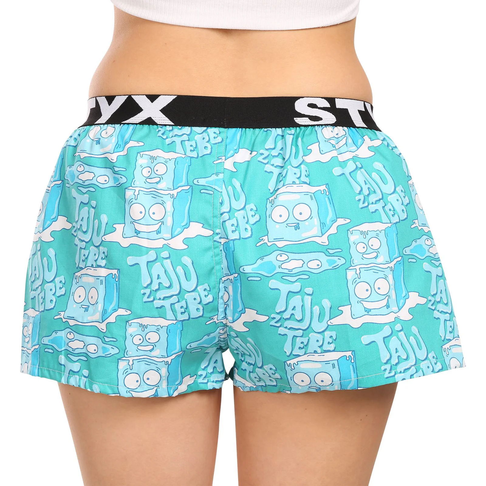 Dámske trenky art športová guma ledové kocky (T1657) XL