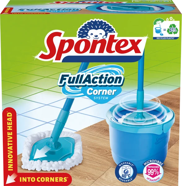 Spontex Full Action Corner System 1×1 ks, sada strapcového mopu
