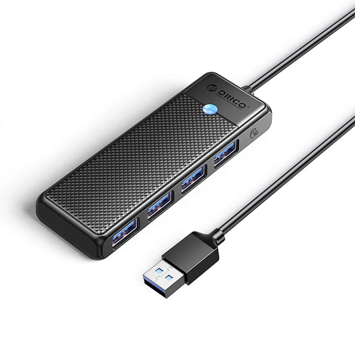 Orico PAPW4A-C3 HUB adaptér USB - 4x USB 3.0, čierny