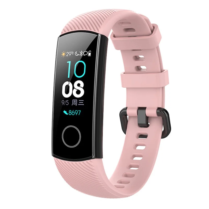 BStrap Silicone Line remienok na Honor Band 4 pink