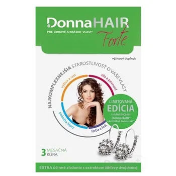Donna HAIR Forte 3-mesačná kúra 1×90 tbl+náušnice