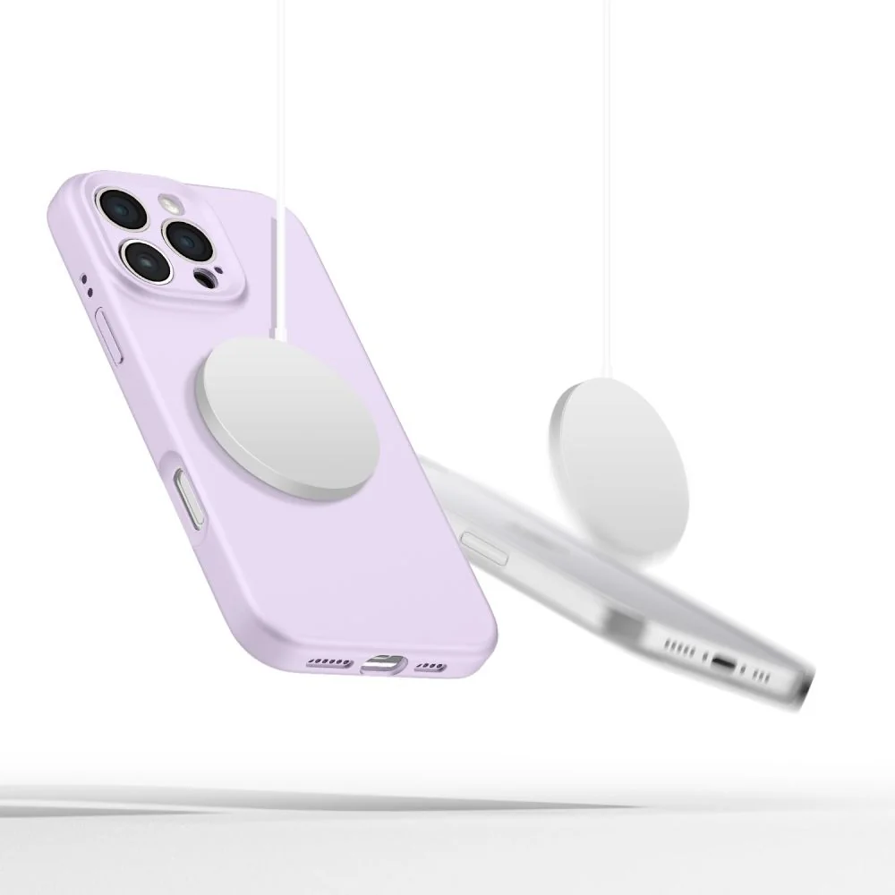 Tech-Protect Liquid Silicone MagSafe kryt na iPhone 16 Pro Max, fialový ý