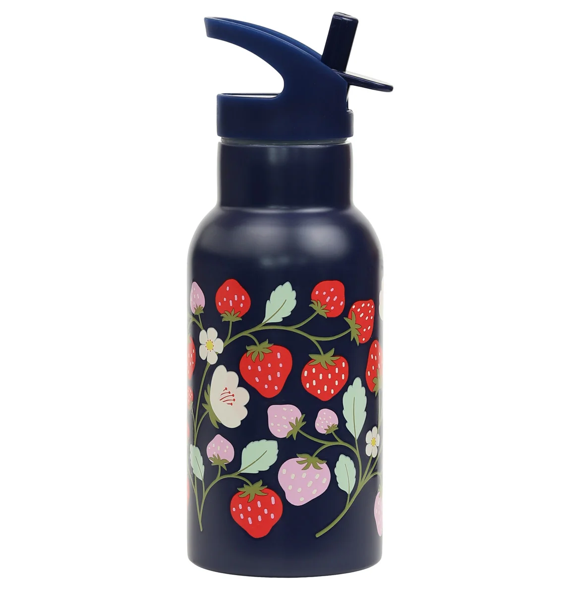 A Little Lovely Company - antikorová fľaša na pitie, 350 ml - jahody