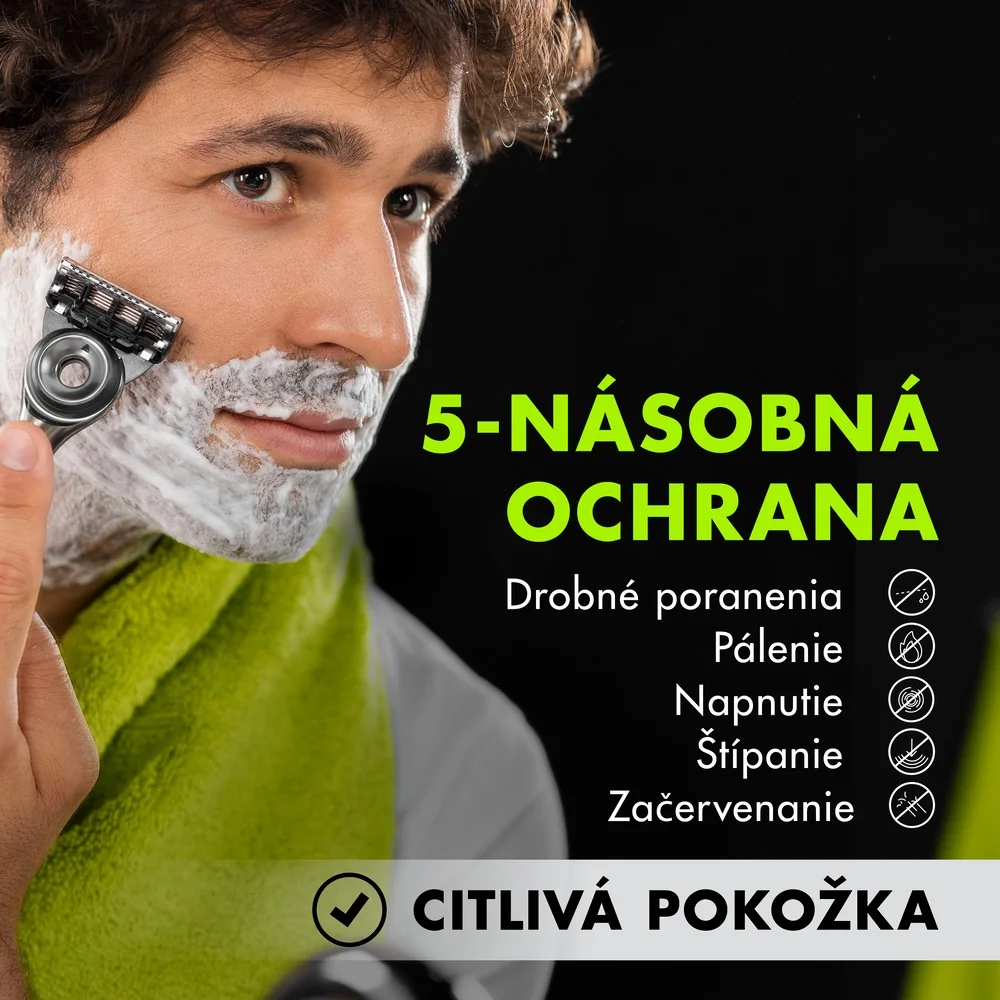 Gillette Labs darčeková sada: pánsky holiaci strojček, hlavica, stojanček, gél na holenie 1 set