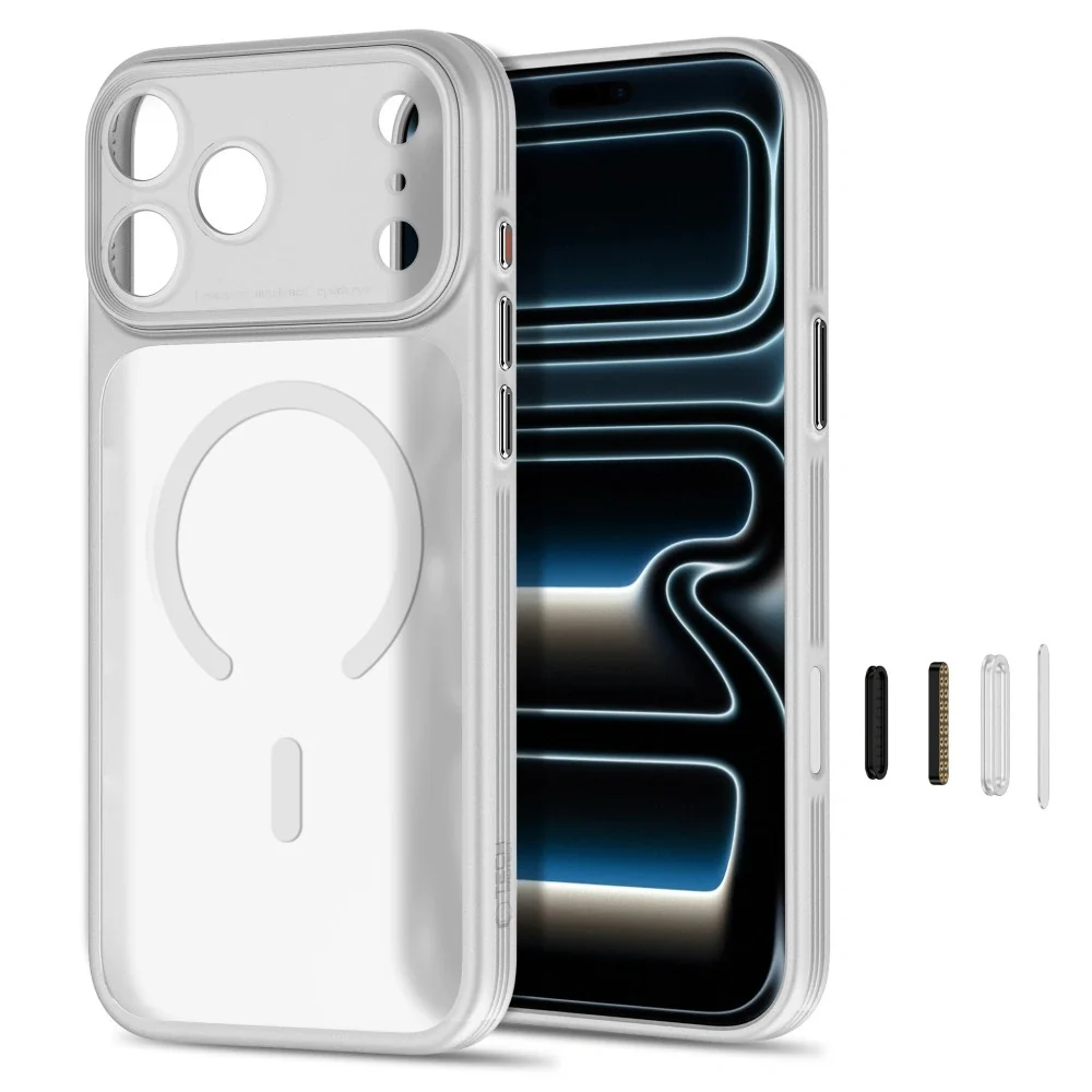 Tech-Protect MagPrime MagSafe CC kryt na iPhone 17 Pro Max / 18 Pro Max, sivý
