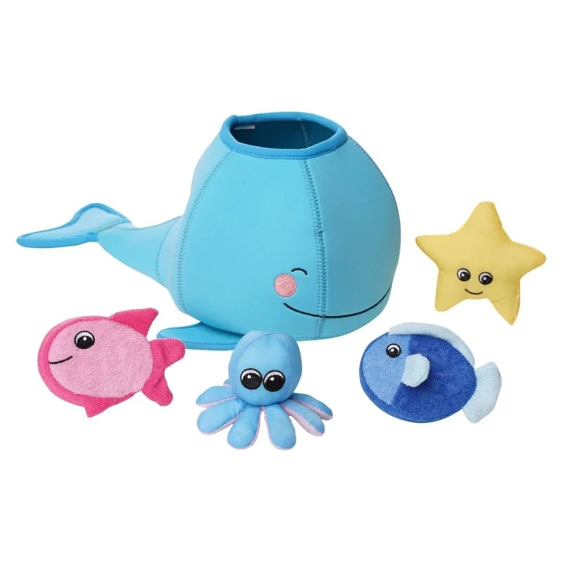 Manhattan Toy hračka do vody Fill-n-Spill Whale