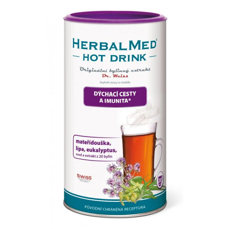 SIMPLY YOU HERBALMED HOT DRINK DR. WEISS - DÝCHACIE CESTY A IMUNITA 180 G 1×180 g, výživový doplnok