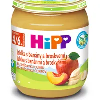HiPP Príkrm 100% Ovocie Jablká, banány a broskyne