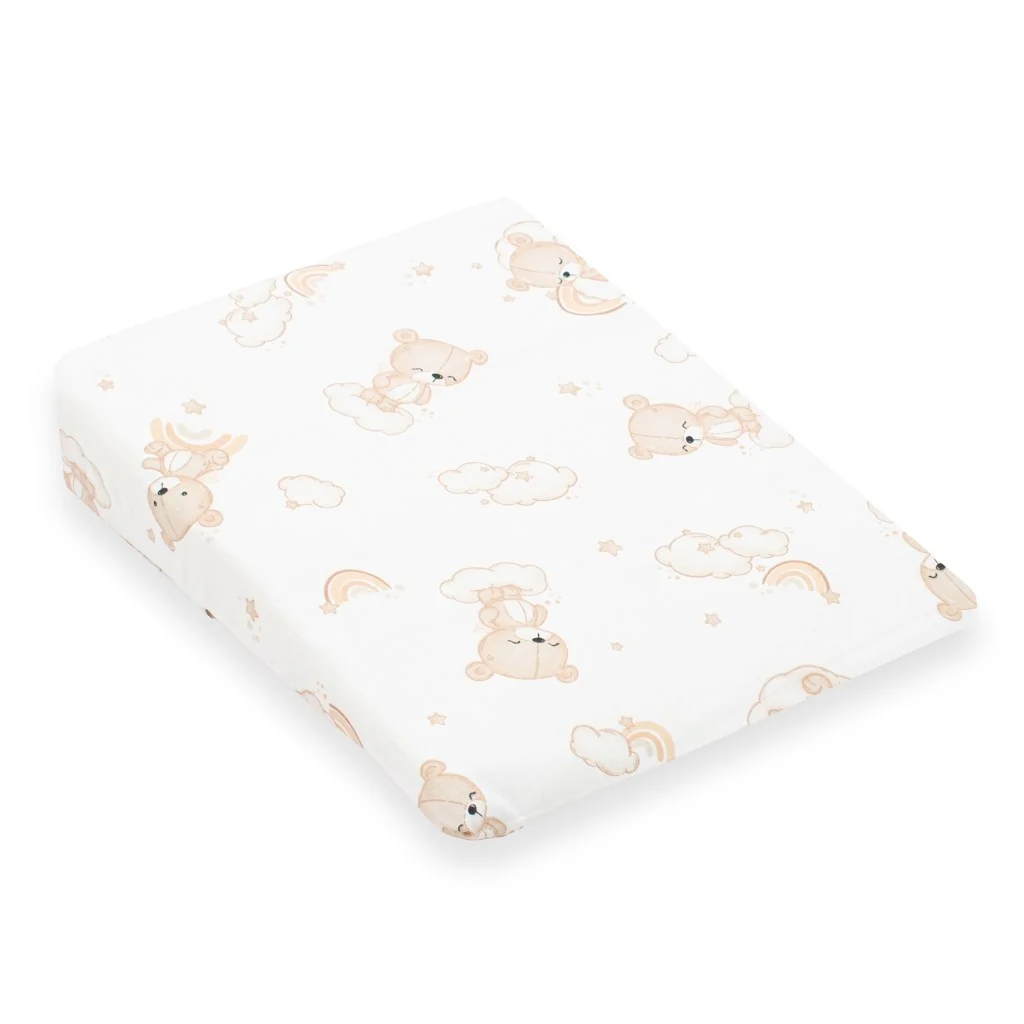 Poťah na detský vankúš - klin New Baby BASIC 30x37cm bear beige ,