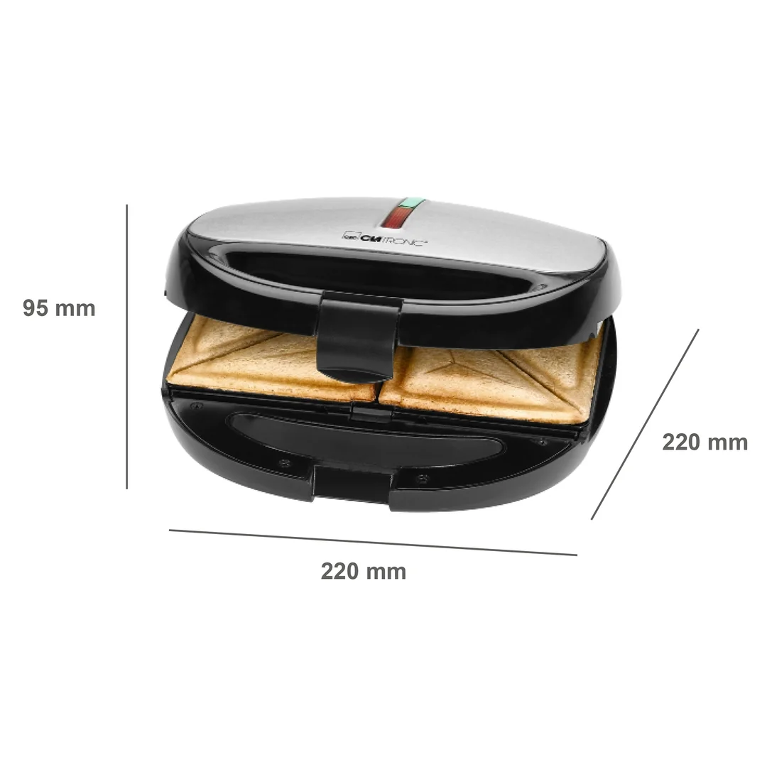 Clatronic ST/WA 3670 3 v 1 sendvičovač, vaflovač a kontaktný gril 800 W