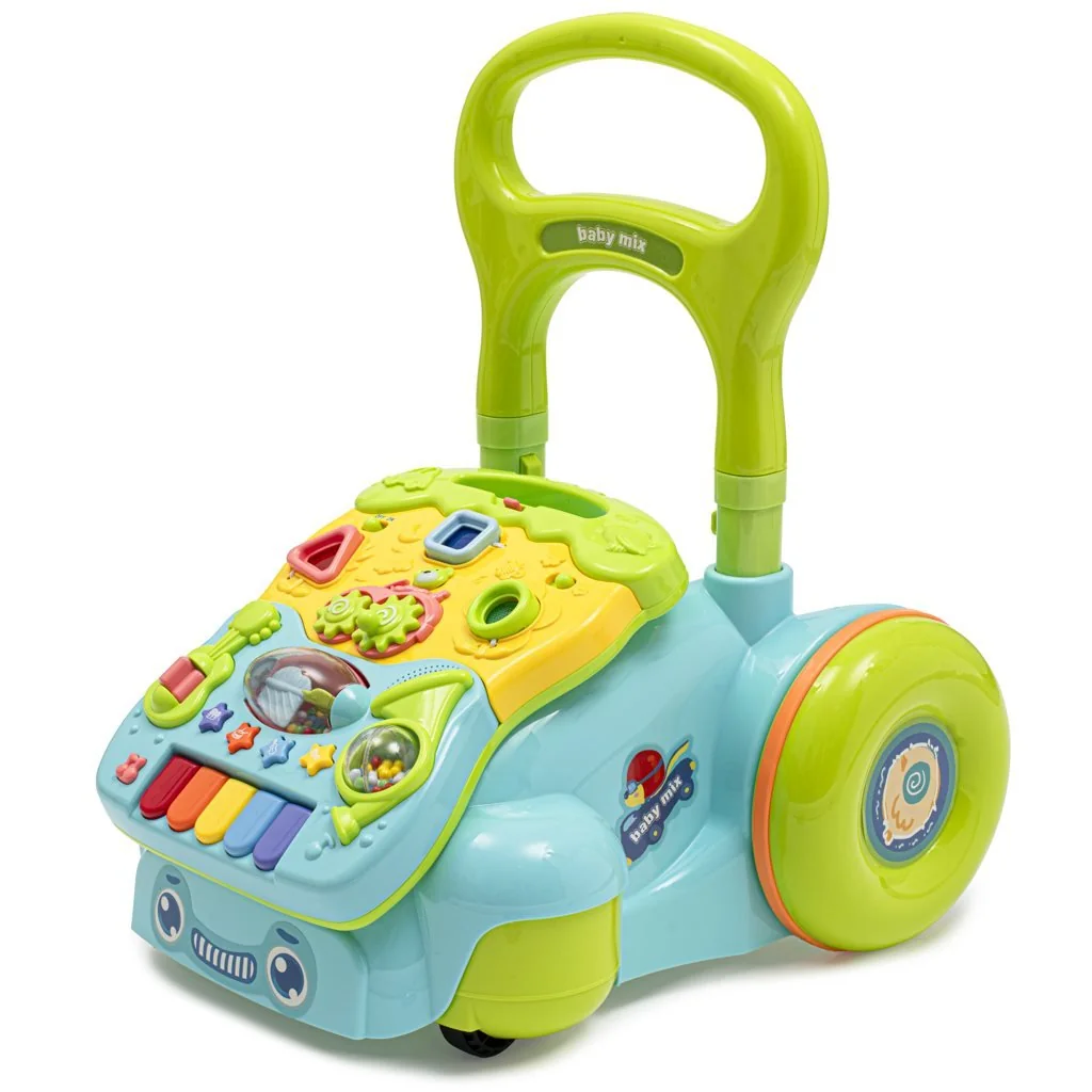 BABY MIX Detské edukačné chodítko modré