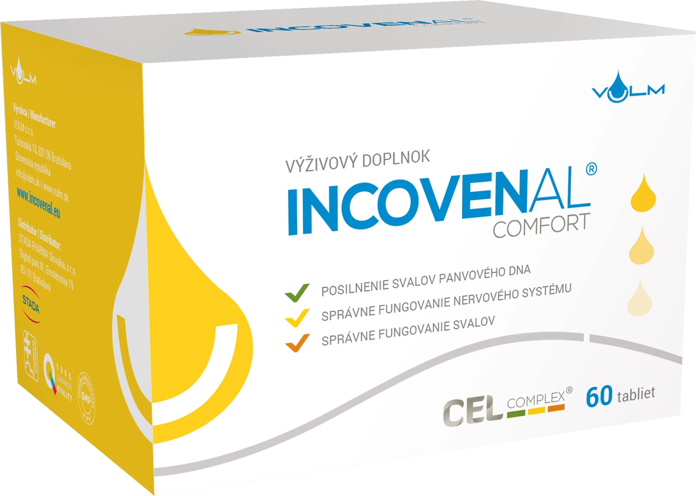 INCOVENAL comfort, VULM 1×60 tbl, posilnenie panvového dna