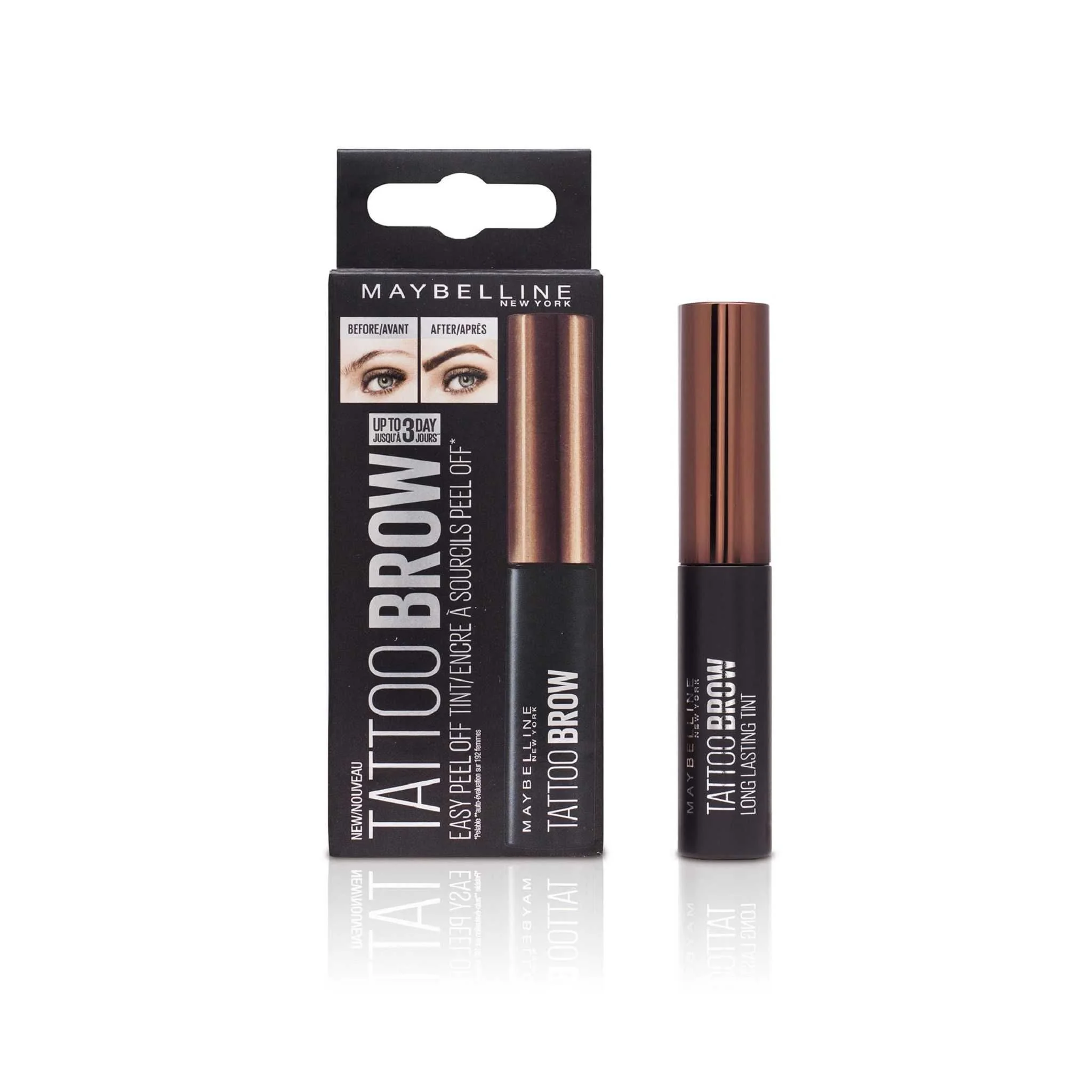MAYBELLINE TATTOO BROW GEL TINT 02 OBOCIE 4,6G 1×4,6 g, gél na obočie