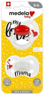 MEDELA baby cumlík DAY&NIGHT 1×2 ks, sada cumlíkov na upokojenie