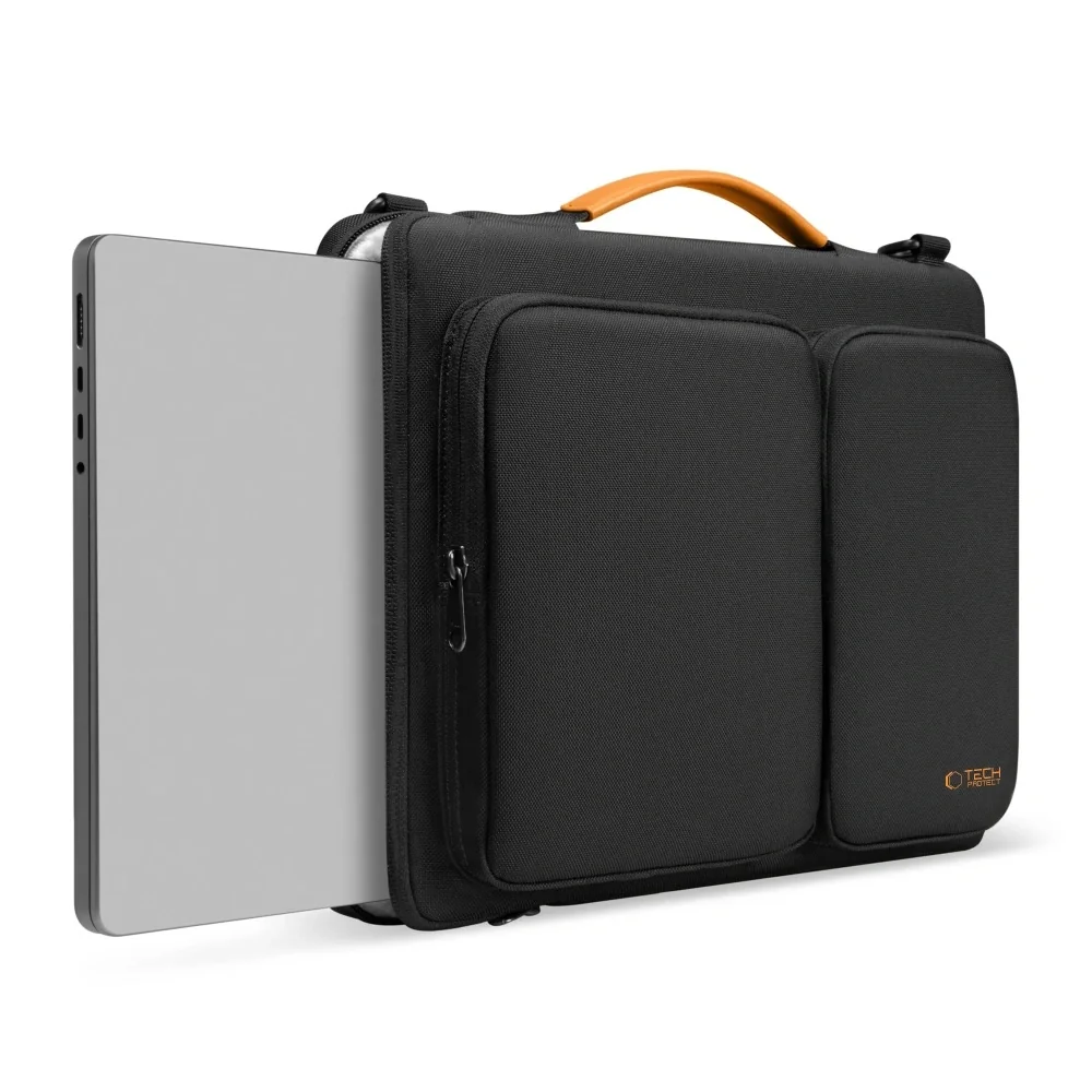 Tech-Protect Defender Bag taška na notebook 15-16'', čierna / oranžová