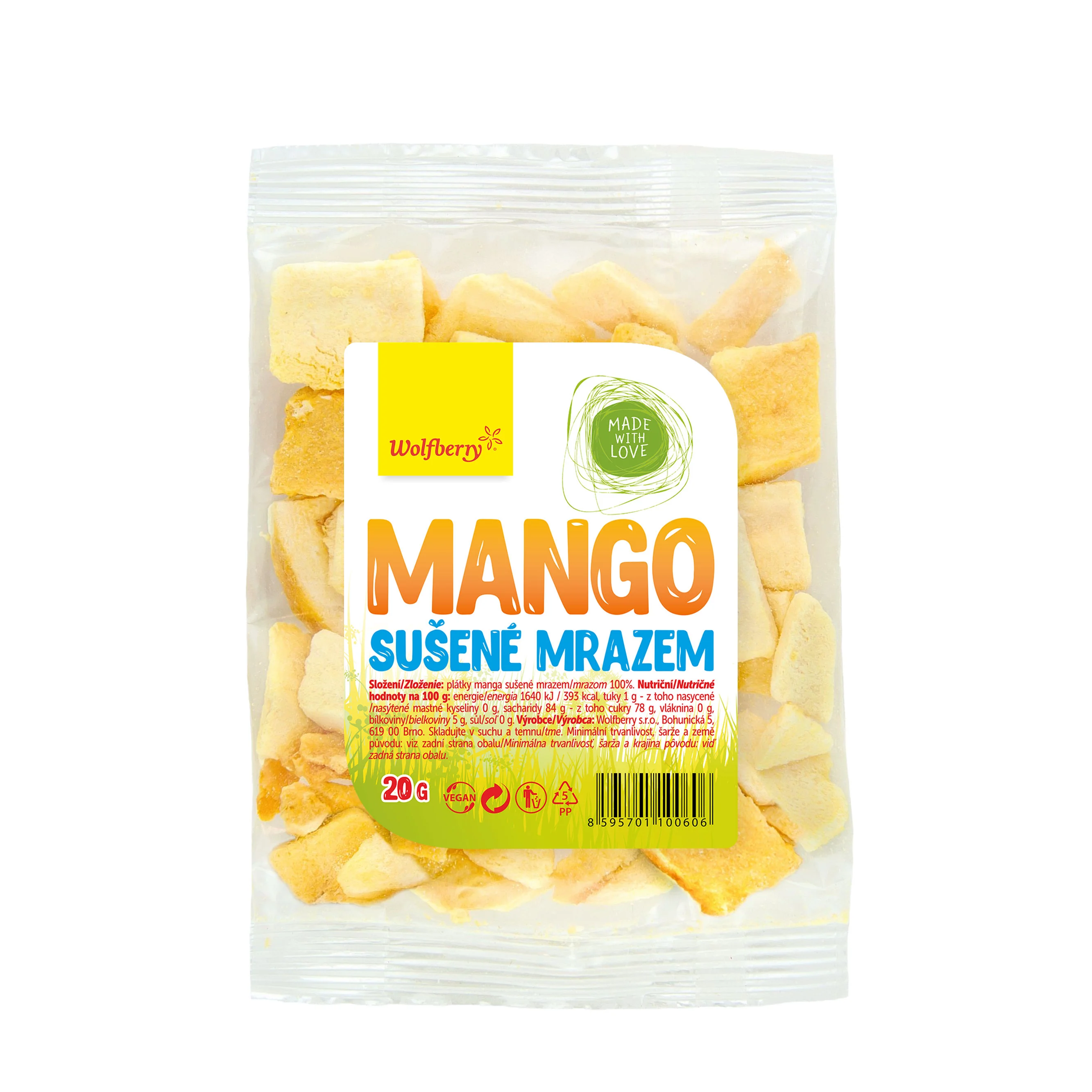 Wolfberry Mango sušené mrazom 20 g