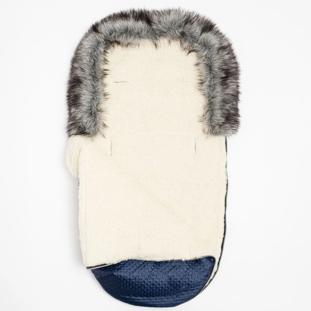 Zimný fusak New Baby Lux Wool blue , 20C53458