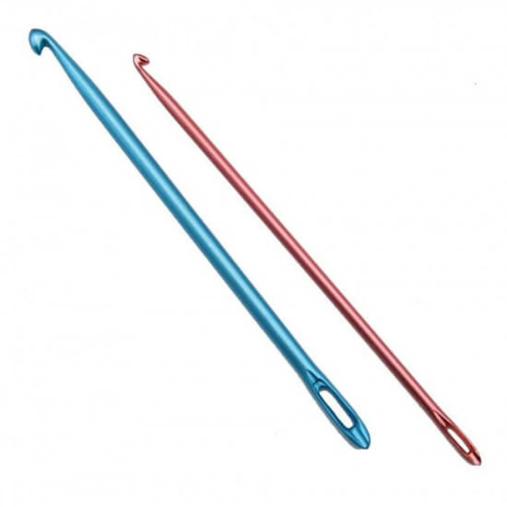 Sada háčikov s navliekacím očkom na háčkovanie 4+6mm-Stafil