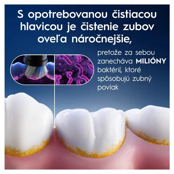 Oral-B iO Series Gentle Care, hlavice zubnej kefky pre citlivé ďasná, biele 4 ks