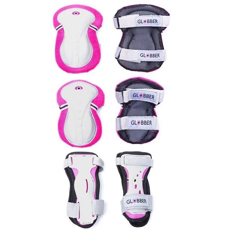 GLOBBER - Sada chráničov pre juniorov XS- pink