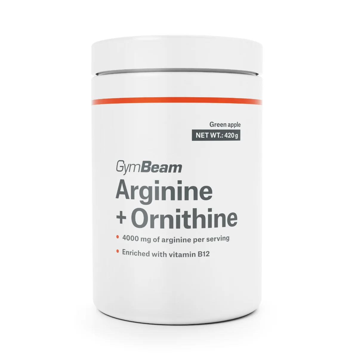 GymBeam Arginine + Ornithine - green apple 1×420 g, športový nápoj