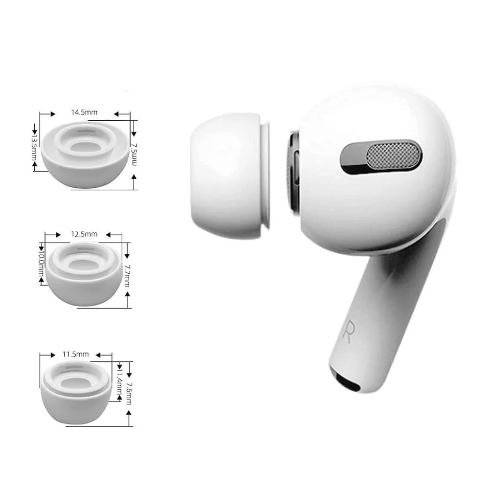 Mäkké silikónové náušníky pre Airpods Pro