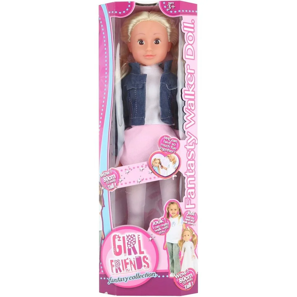 Bábika chodiaca blondína 80cm