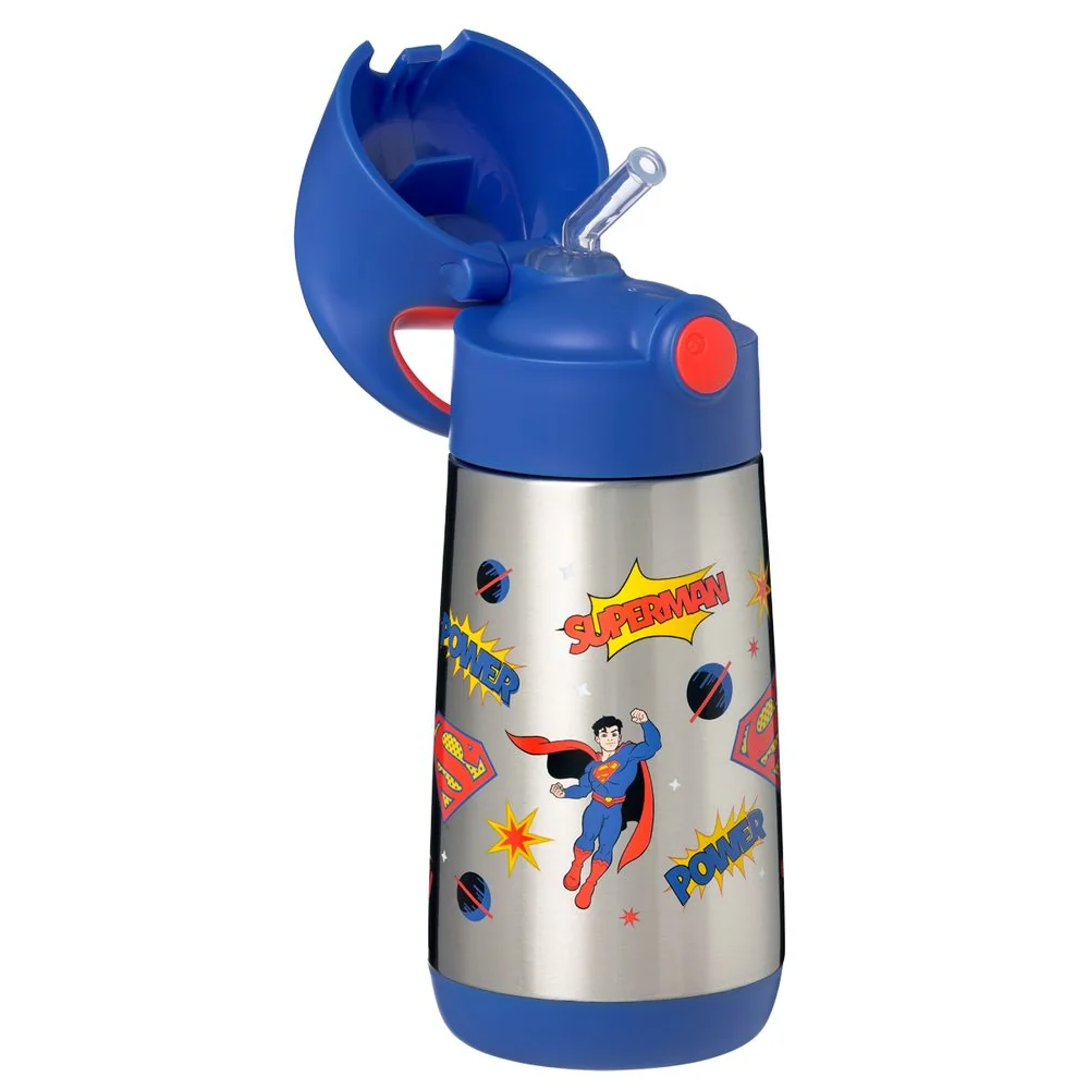 Termoska na pitie so slamkou 350 ml Superman, nerezová oceľ